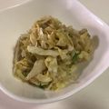 papikun's cooksnap of when they made キャベツの粉チーズ炒め.