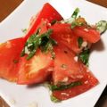 tomtosh's cooksnap of when they made トマトと大葉の塩麹和え.