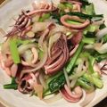 スンダラヘ's cooksnap of when they made イカとチンゲン菜(小松菜)の中華炒め.