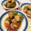 カーマさん's cooksnap of when they made ピーマンの肉詰め煮＊へたを取って肉つめる.