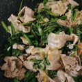 momochan５'s cooksnap of when they made 野菜も主役②ほうれん草と豚肉のチーズ炒め.