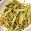 BlueRose♪'s cooksnap of when they made ブロッコリー芯のきんぴら.