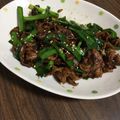 みちばん♡'s cooksnap of when they made 豚肉とニラのピリ辛みそ炒め.