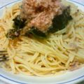 @ちんまりさん's cooksnap of when they made ❀ツナとわかめの和風パスタ❀.