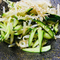 あかひな☆'s cooksnap of when they made もやしときゅうりのごま酢和え.