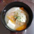 SUNMOONMOM's cooksnap of when they made 【農家のレシピ】納豆汁.