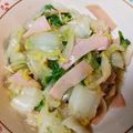 ナナッコ☆724's cooksnap of when they made ゆで白菜とハムのさっぱりサラダ.