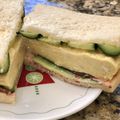 あさがや's cooksnap of when they made レンジDEふわふわ厚焼き玉子サンド♪.