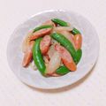 まあまま☆0403's cooksnap of when they made スナップエンドウとウィンナーの塩炒め.