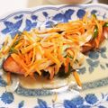 亜矢佳's cooksnap of when they made さっぱりおいしい！鮭の南蛮漬け.