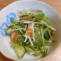 kashikon's cooksnap of when they made 簡単！水菜と梅きゅうり.