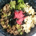 ameうめ's cooksnap of when they made 簡単☆3色そぼろ丼.