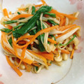 虎徹のママ's cooksnap of when they made ピリ辛うま！水菜とえのきの柚子胡椒炒め.