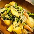 ありす310's cooksnap of when they made 菜の花・新じゃが・ウインナーの醤油炒め♬.