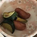 クックZ8J4H4☆'s cooksnap of when they made 簡単☆ズッキーニとウインナー炒め.