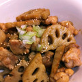 かずのか～ちゃん's cooksnap of when they made 簡単おかず♡鶏肉とレンコンの甘辛炒め.