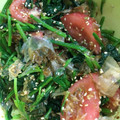hitoppe103's cooksnap of when they made ～ほうれん草とトマトのお浸し風サラダ～.