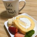 Terapiyon's cooksnap of when they made 米粉のふわっとロールケーキ｡:+*.゜.