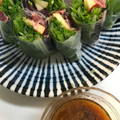 chiekopon1's cooksnap of when they made プロ直伝★かつおのたたきで簡単生春巻き.