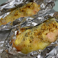 めろ♩'s cooksnap of when they made トースターで簡単☻鮭のマヨチーズ焼き.