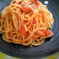 えリンぎ's cooksnap of when they made ランチにいかが？簡単!!トマトとチーズのパスタ.