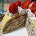 yuu＊maman♪'s cooksnap of when they made 断面萌え♡果物たっぷりミルクレープケーキ.