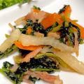 彩名ママ's cooksnap of when they made 葉つき大根使いきり 大根葉の炒め煮.