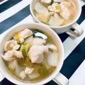 カーマさん's cooksnap of when they made 鶏むね肉と青梗菜の旨塩生姜スープ.