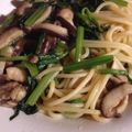 ミドリ５５'s cooksnap of when they made 鶏肉とほうれん草の和風パスタ.