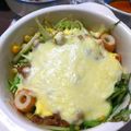 ユーロン's cooksnap of when they made 水菜と納豆の魚焼きグリルでチーズのせ焼き.