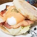 ポッパ's cooksnap of when they made 手抜きソースのエッグベネディクト.