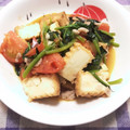 ひかたわ's cooksnap of when they made トップ10涙★麺つゆで小松菜と厚揚げ炒め.