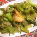 ホワイトあるぱか's cooksnap of when they made 漢のレシピ☆海老と小松菜の中華炒め.