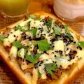 中村ベーカリー's cooksnap of when they made リメイク⋆きんぴらとピーマンのトースト.
