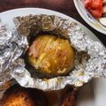 akkochi's cooksnap of when they made ベーコンガーリックハッセルバック ポテト.