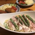 どうながたんそく's cooksnap of when they made 土日、簡単♪カルボナーラ風冷製パスタ.