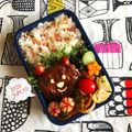 ◆◇Wtiti＊◇◆'s cooksnap of when they made キャラ弁*おかず『ハンバーグでクマさん』.