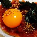 ガハナ's cooksnap of when they made マグロユッケ風.