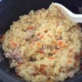 フランクフルトJr's cooksnap of when they made ＊炊飯器で簡単＊カレーピラフ＊.