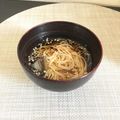 ☆こまっと☆'s cooksnap of when they made ざるラーメンにノビルのムカゴをトッピング.