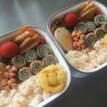 三つ星母ちゃん's cooksnap of when they made 簡単かわいい花ウインナーソーセージお弁当.
