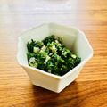 ねっちゃんっ's cooksnap of when they made 簡単一品♪セロリの葉の甘味噌胡麻和え.
