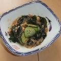 きらり流れ星's cooksnap of when they made きゅうりとサバ缶の酢の物.