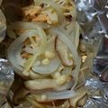 fuu235's cooksnap of when they made ツナ缶deきのこのホイル焼き.