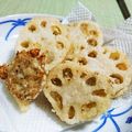 クックDY8AVZ☆'s cooksnap of when they made レンコンのはさみ揚げ.