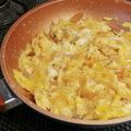 サテラ's cooksnap of when they made 玉ねぎの卵とじ丼.