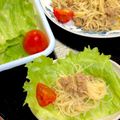 ルぴあ's cooksnap of when they made レタスで包んで♪肉味噌カレービーフン.