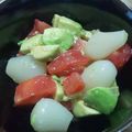 コハク☆。・'s cooksnap of when they made ダイエット：アボカドのらっきょうマリネ.