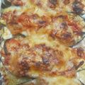 酢みーみ's cooksnap of when they made トースターで！なすのキムチチーズボート.