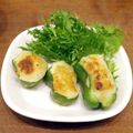 ぷちんさん's cooksnap of when they made 簡単♪１品☆ピーマンのおからで肉詰め風☆.